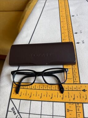 Oliver Peoples OV 5102 Denison Black Rectangular Eyeglasses with Brown Case